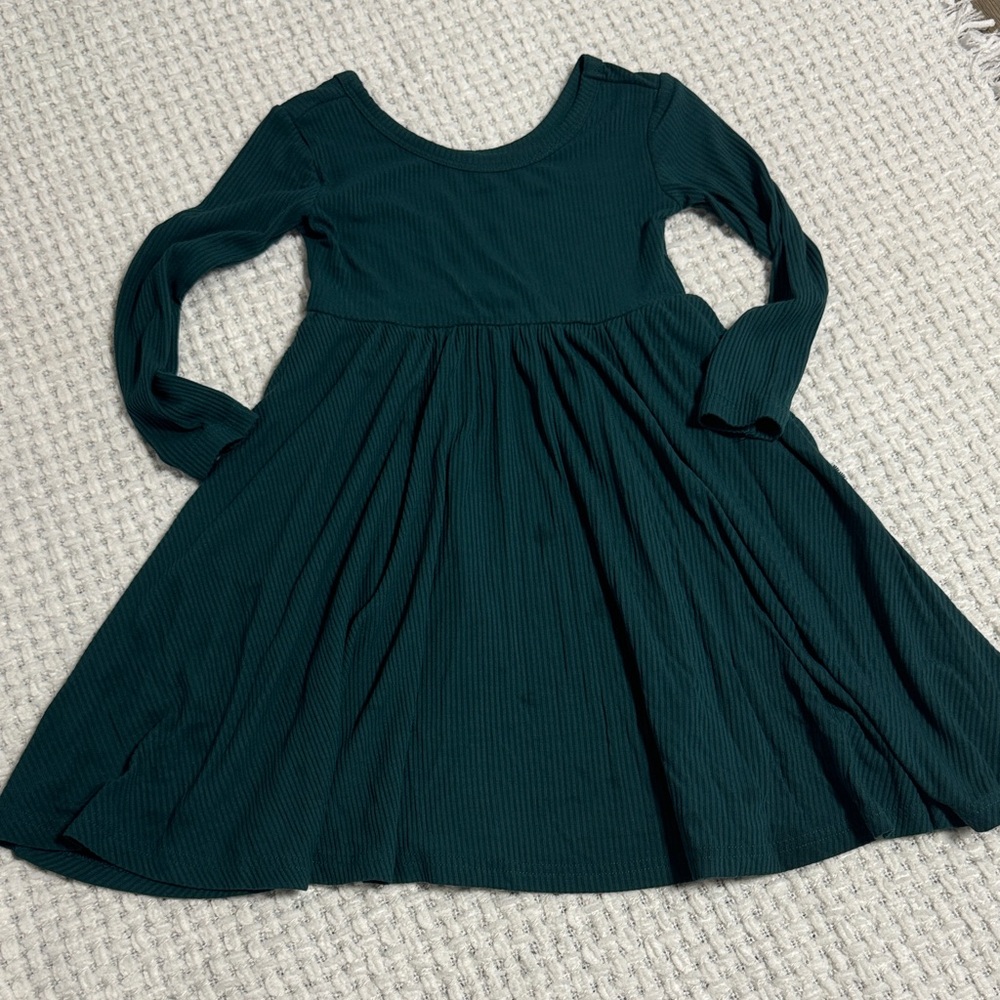 Little Sleepies Teal Kids Casual Dress